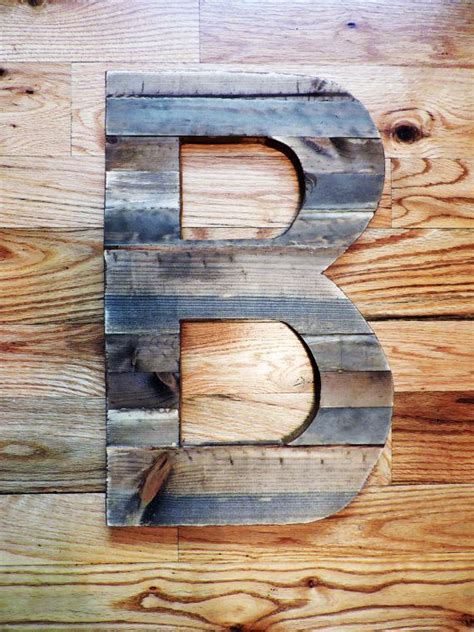 Large Wood Letters Rustic Letter Cutout Custom By CoveredBridges Wood