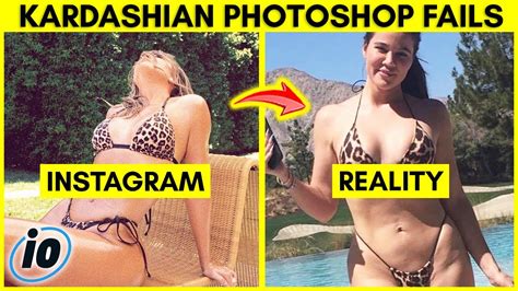 top 10 kardashian s photo editing fails youtube
