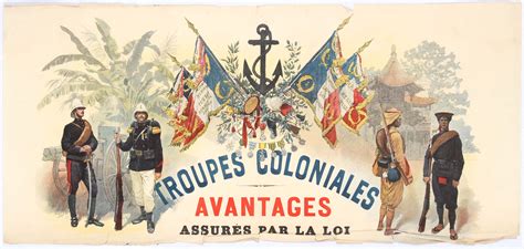 Sold Price Original Propaganda Poster Troupes Colonials France