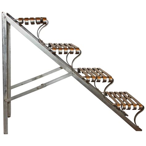 Industrial Folding Steel Library Stairs At 1stdibs