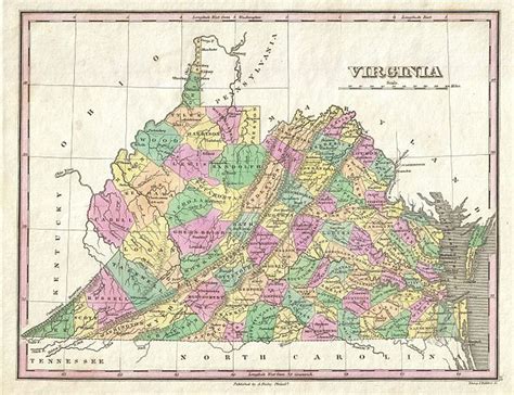 File1827 Finley Map Of Virginia Geographicus Virginia Finley 1827