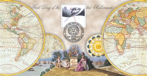 New Millennium Antique Maps First Day Cover Bfdc
