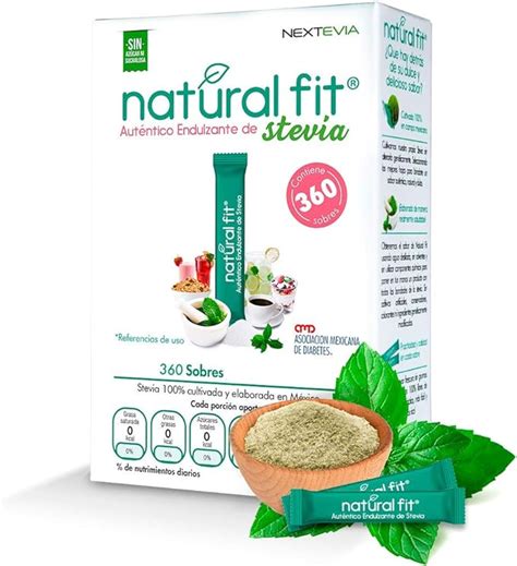 Natural Fit Auténtico Endulzante De Stevia De 360 Sobres