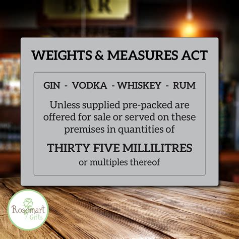 35ml Weights And Measures Act Alcohol Law Pub Bar Restaurant Licensing S