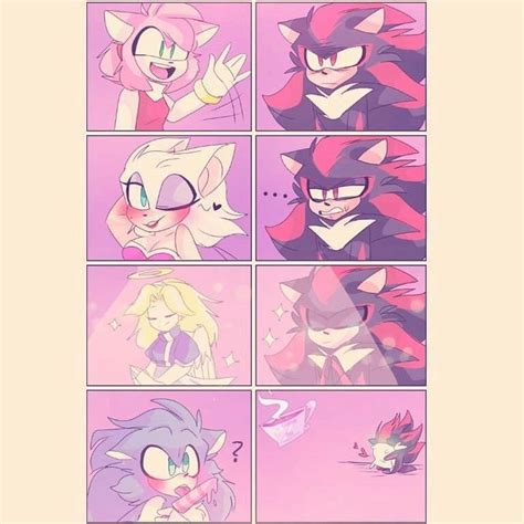 ↪imágenes ꜱʜᴀᴅᴏɴɪᴄ 🖤💕 56 Sonic And Shadow Sonic Funny Shadow And Amy
