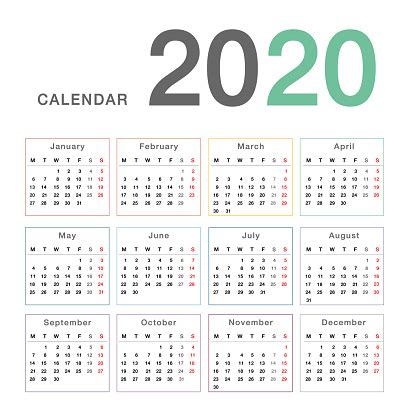 Blogger templates 2021 daily updates with newly designed free blogger templates. Calendar Year 2020 Vector Design Template Simple And Clean Design Calendar For 2020 On White ...