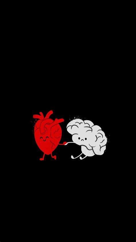 Brain With Heart Iphone Wallpaper Iphone Wallpapers