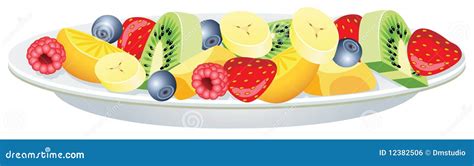 Fruit Salad Stock Vector Illustration Of Freshness Dieting 12382506