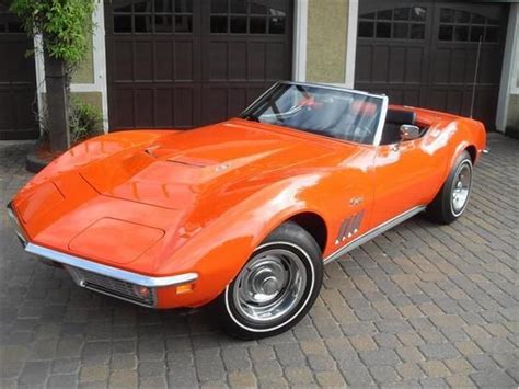 1969 Orange Chevrolet Corvette Chevrolet Corvette Corvette Classic