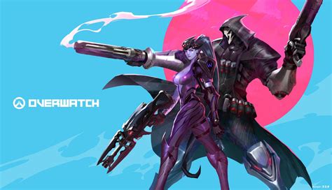 Overwatch Widow Maker And Reaper Hoi Mun On Artstation At
