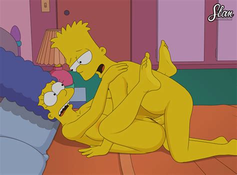 Marge Simpson Мардж Симпсон Bart Simpson Барт Симпсон simpsons porn gif r Sfan