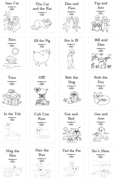 Printable Phonics Books Read With Phonics Reading Elephant