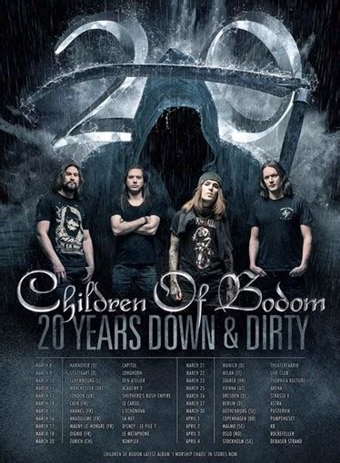 Children Of Bodom Announce 20 Years Down And Dirty Tour The Metalist