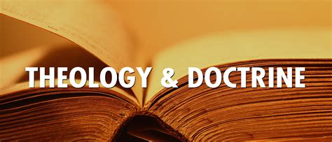 theology and doctrine - Passion for His Word