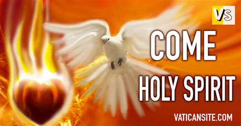 Come Holy Spirit Prayer Vatican Site Catholic