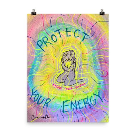 Protect Your Energy Poster Print Etsy
