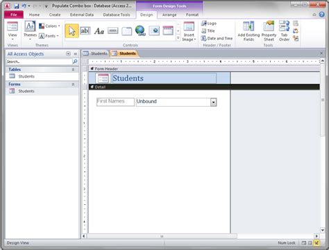 Access Combo Box Populate With Table Values Vba And Vb Net Tutorials