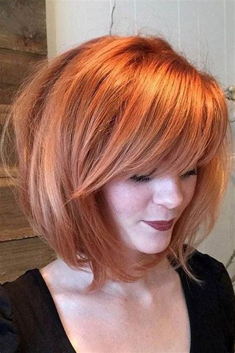 20 Charming Stacked Bob With Bangs Thatll Brighten Your Day Bob