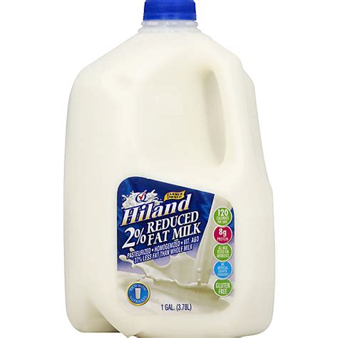 Hiland 2 Reduced Fat Milk 1 Gal Jug 2 Milk Robert Fresh Shopping