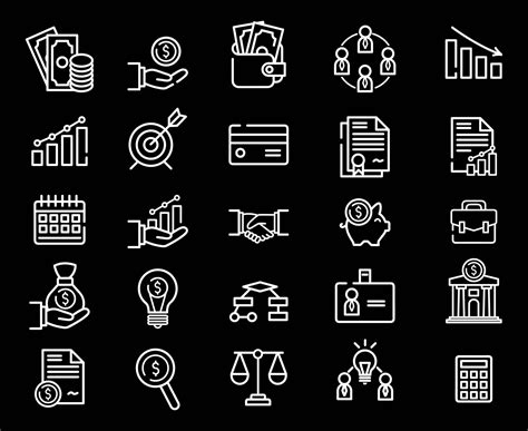 Free White Business Icons