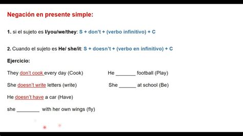 Presente Simple C Mo Formar Oraciones Negativas Y Preguntas Youtube