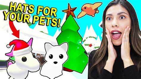 All The New Christmas Pets And Hats For Pets Roblox Adopt Me Update