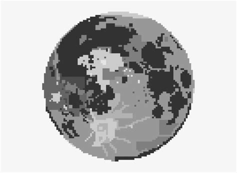 Download Pixel Moon Digital Artwork Art Hd Transparent Png