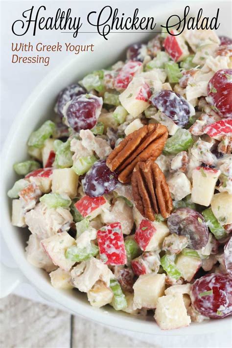 Healthy Chicken Salad With Grapes Apples And Tarragon