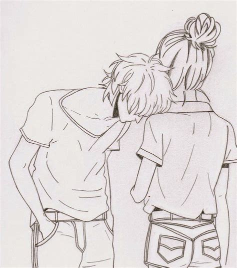 Share More Than 71 Anime Couple Sketch Best Induhocakina