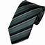 Pewter Grey & Black Striped Silk Tie From Ties Planet UK