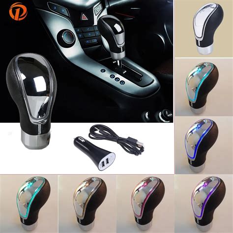 Possbay Led Gear Knob Touch Activated Lighted Shfit Knob Shift Knob Led Shift Knobs Shifter