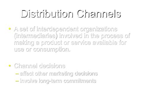 Ppt Distribution Channels Powerpoint Presentation Free Download Id