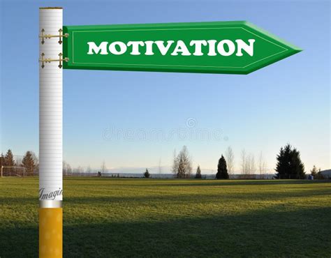 Motivation Road Sign Stock Photo Image Of Desire Guide 4373476