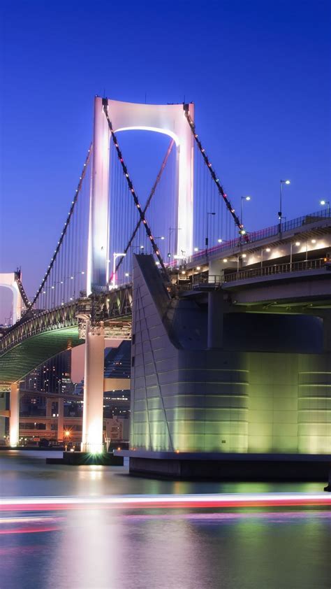 Japan Tokyo Capital Metropolis Bridge Lights Lighting Shutter
