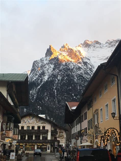 Gorgeous Mountain Next To The Town Of Mittenwald In Bavaria Germany