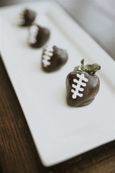 Chocolate Covered Strawberry Footballs Jamie Geller