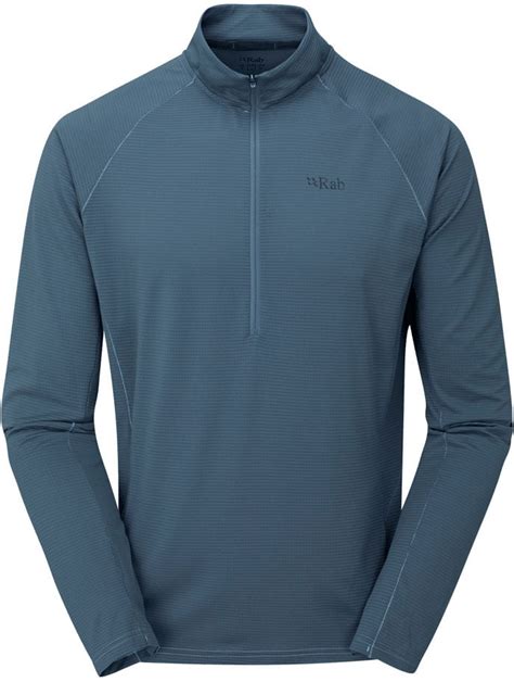 rab sonic long sleeve zip mens with free sandh — campsaver
