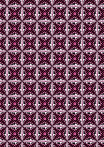Flow Through 03 Single Sheet Of A4 Abstract Pink Geometric Patterned
