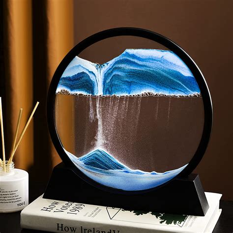 Ykw 3d Deep Sea Moving Sand Art Relaxing Kinetic Sandscape Art Table Desk Top To Decor For Any