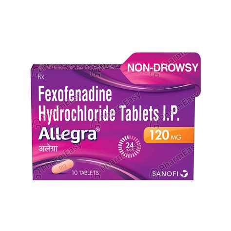 Allegra 120 Mg Tablet 10 Uses Side Effects Dosage Composition
