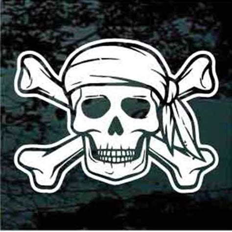 Pirate Skull Car Window Decals And Stickers Decal Junky