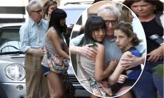 Woody Allen Gives His Daughters A Hug In Beverly Hills Daily Mail Online