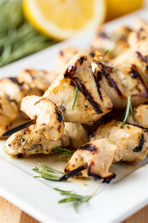 Before adding chicken, reserve a small amount. Rosemary Ranch Chicken Kabobs 3 - thestayathomechef.com