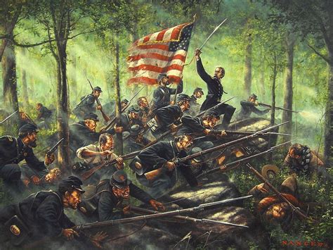 Charge Of The Lions Painting By Dan Nance Civil War Art Civil War