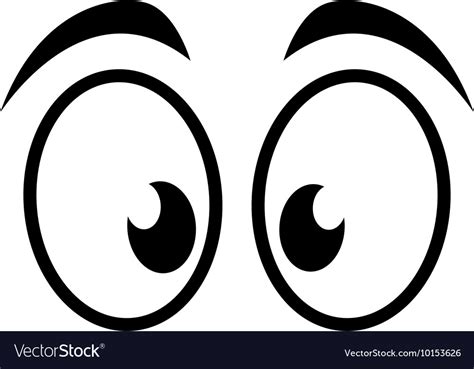 Eye Surprised Look Vision Optical Icon Royalty Free Vector