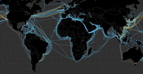 Global Internet Backbone Map Images