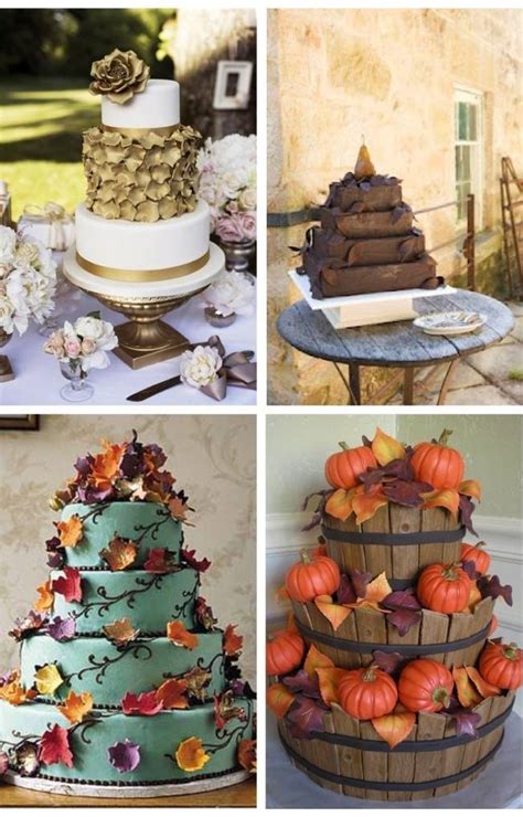 12 Rustic Autumn Wedding Cakes Youll Love