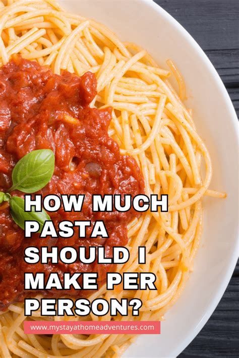 How Much Pasta Should I Make Per Person