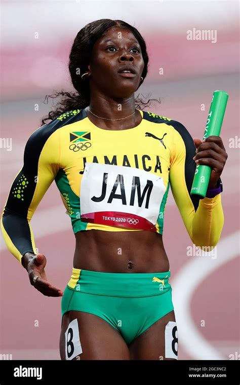 Tokyo Japan 6 August 2021 Elaine Thompson Herah Of Team Jamaica In Action During The Womens