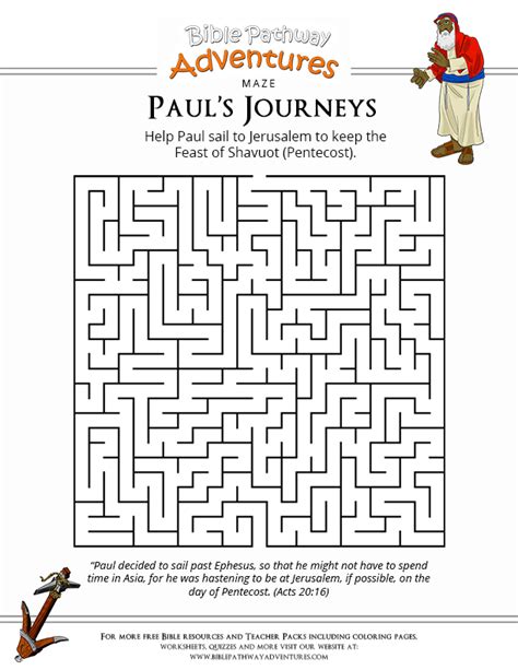 Pauls Journeys Paul Bible Bible Activities Sunday School Mazes